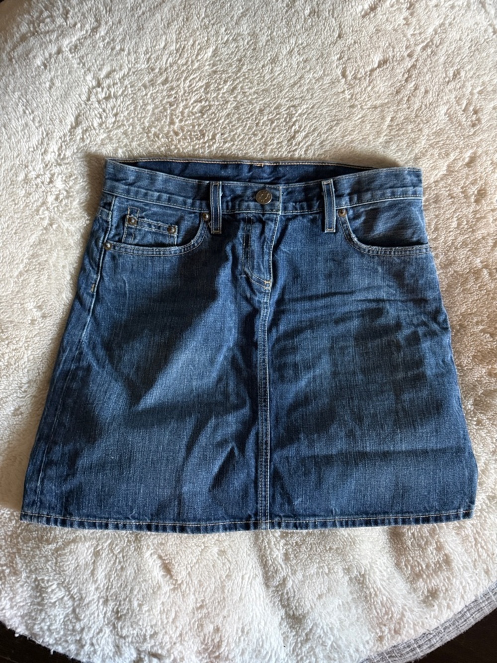J. Crew Dark Blue Denim Mini Skirt